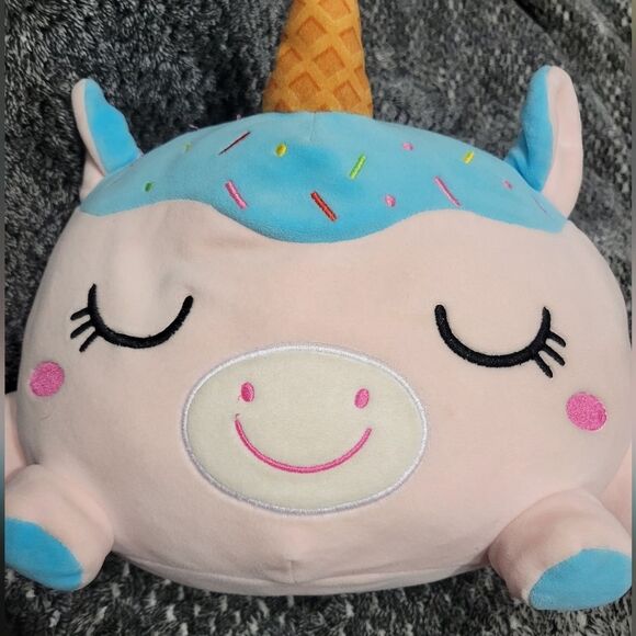 Smoochy Pals Unicorn Cake Plush Pillow Stuffed Animal 14.5” UltraSoft - Picture 2 of 6